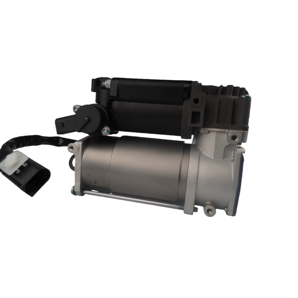 Luxury Jaguar sedan air ride compressor close up