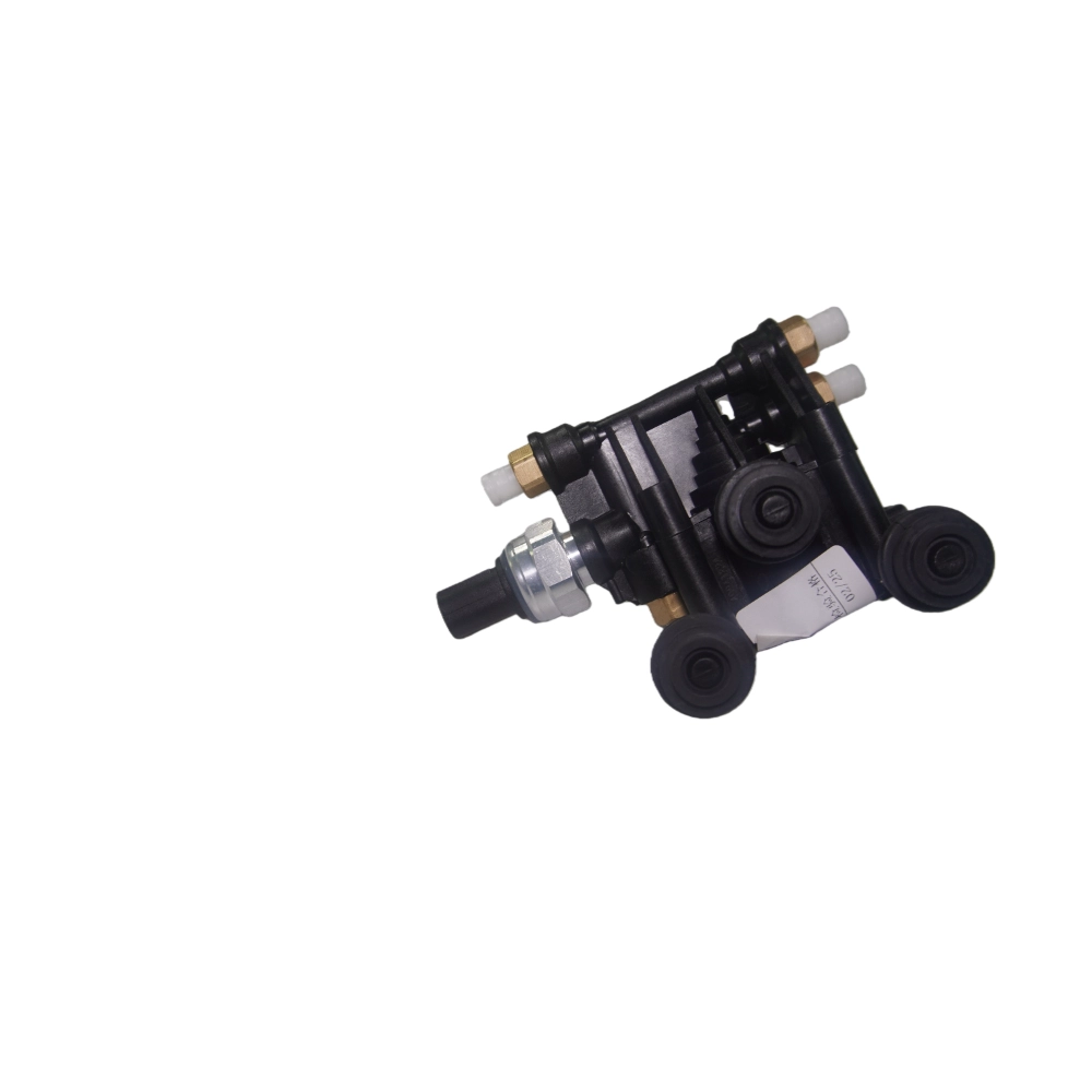 Air suspension pressure distribution valve block