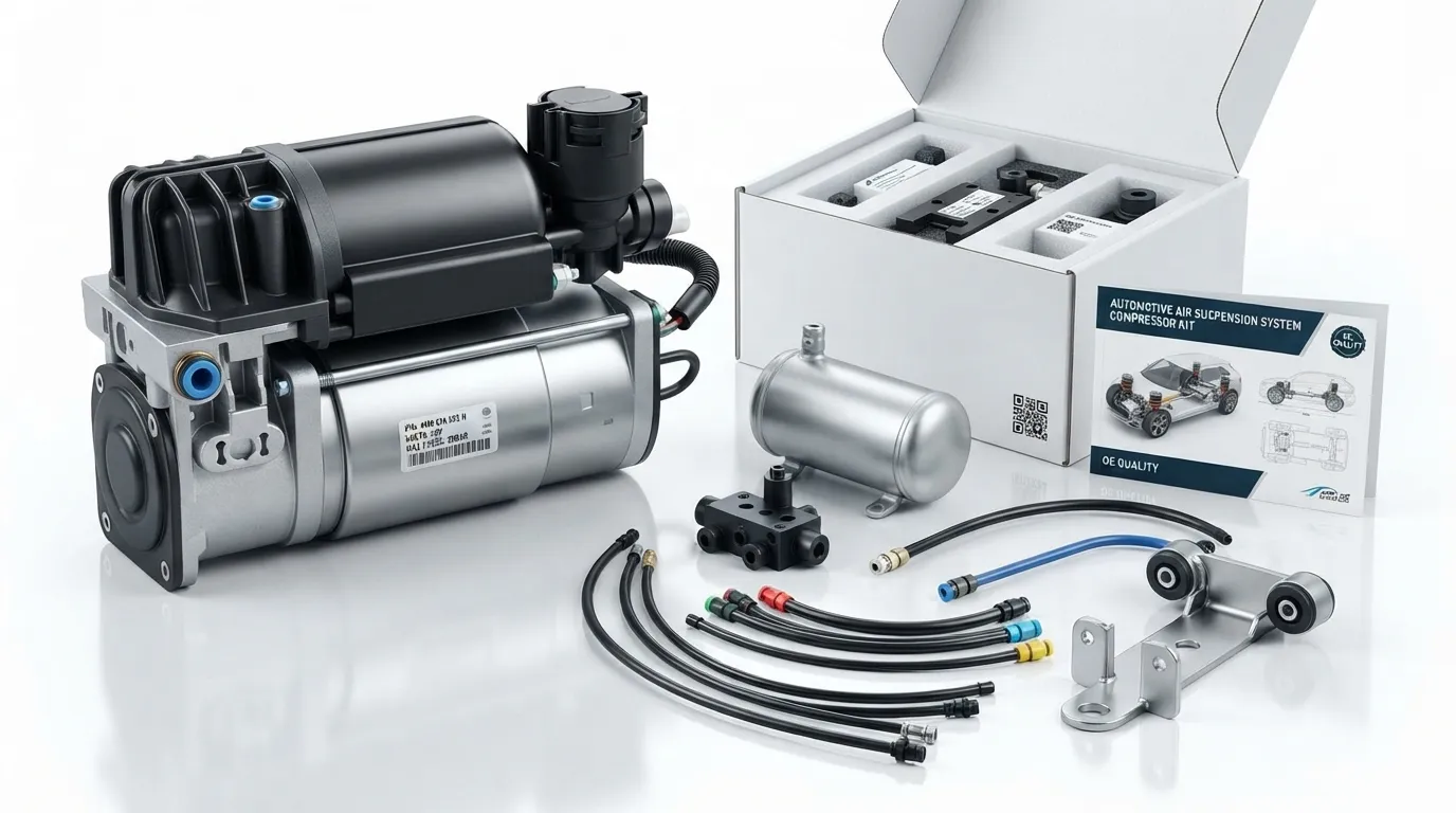 electric air suspension compressor for vehicles