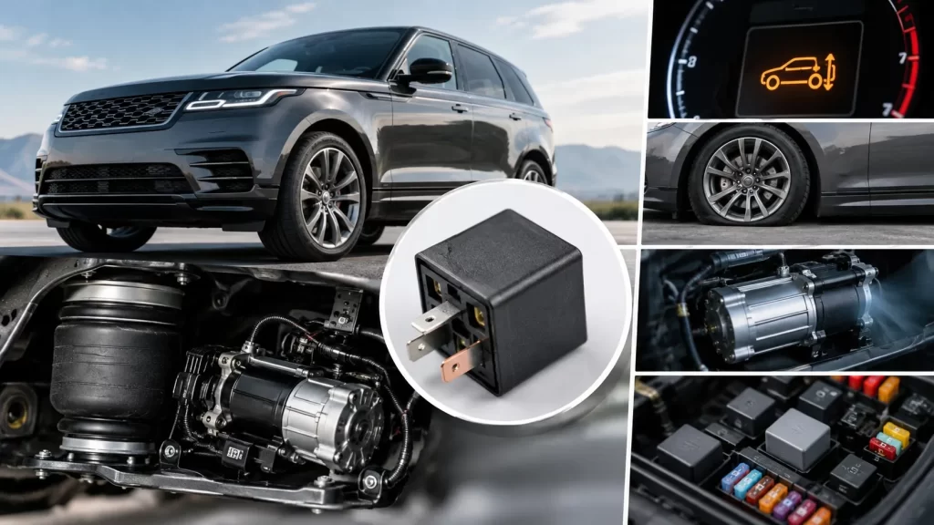air suspension compressor relay symptoms