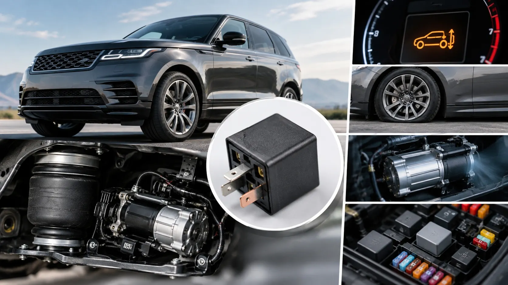 air suspension compressor relay symptoms