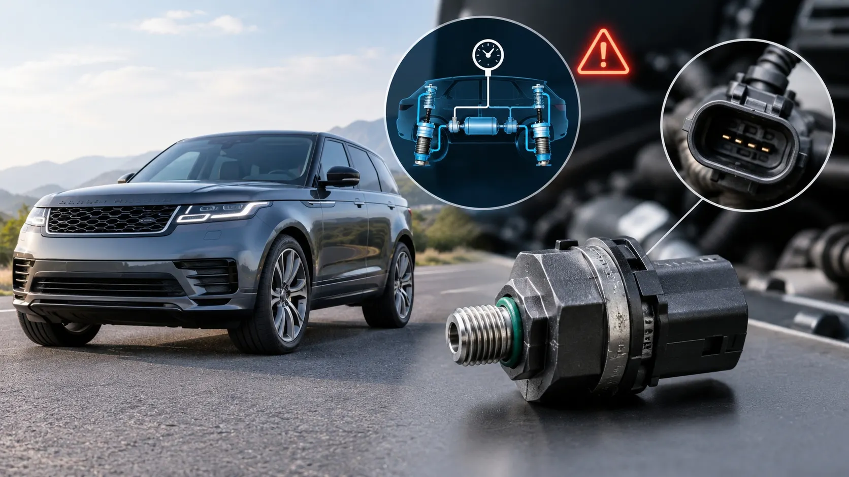 air suspension pressure sensor failure symptoms